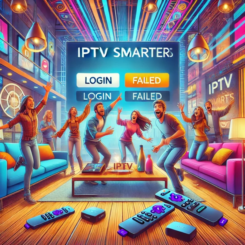 roku iptv smarters login failed